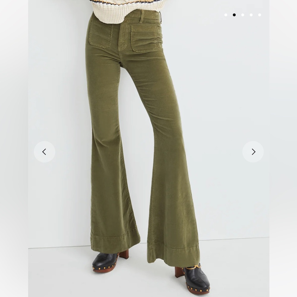 VERONICA BEARD- SHERIDAN BELL-BOTTOM PANT | CORDUROY LAUREL